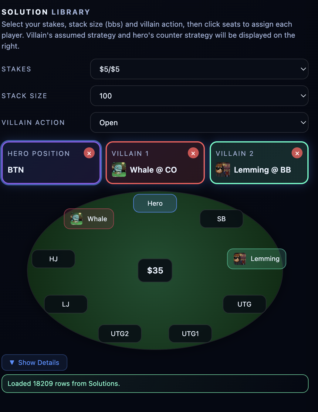 iOS preflop poker training app for live poker players